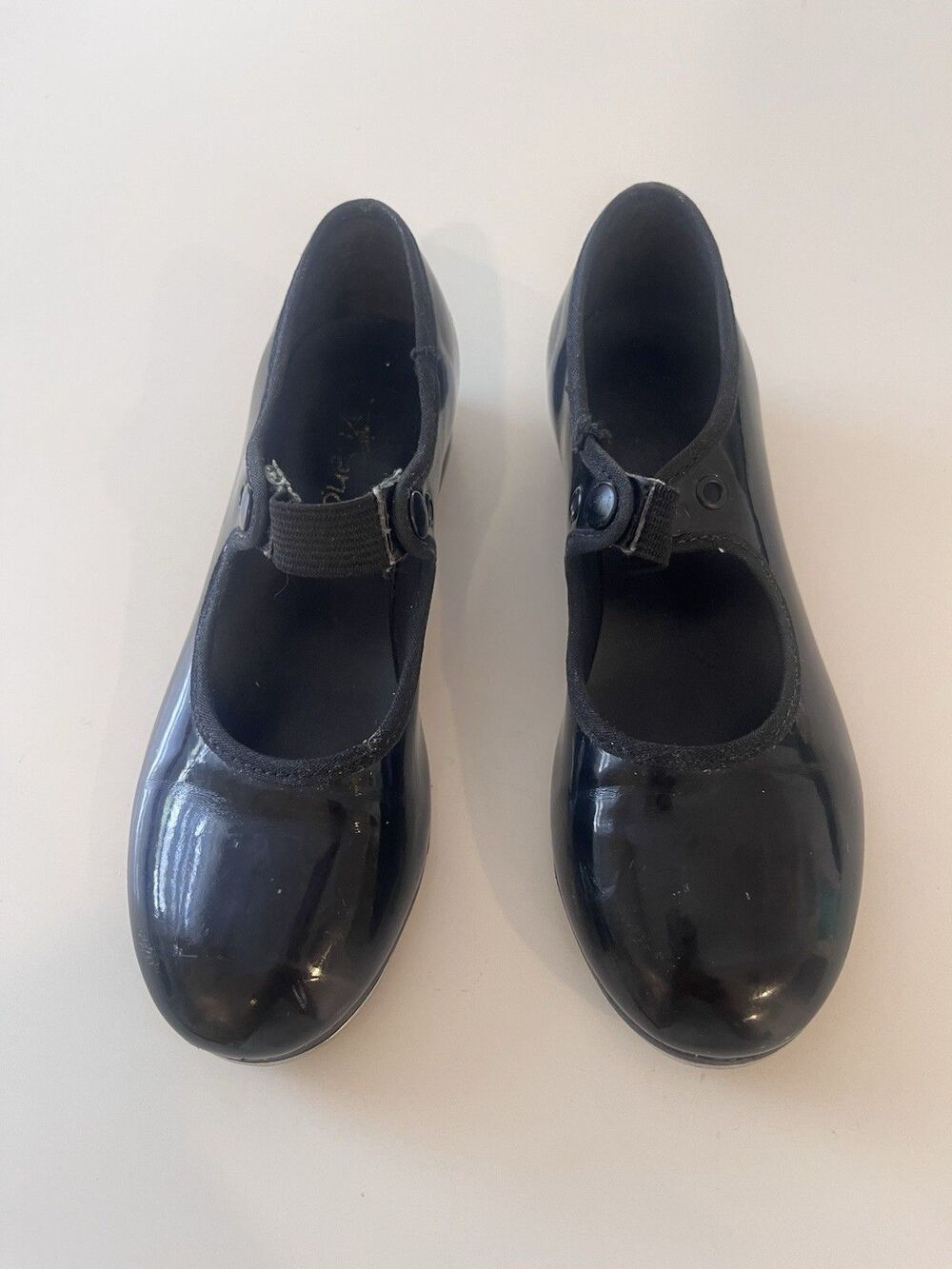 Girls Tap Shoes Medium Width Black Kids Sz W 13 S